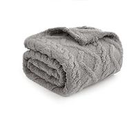 MIULEE Manta para Perros 40x60 cm Tejido de Vellón Suave y Lindo Cubierta de Cama Cálida Manta Lavable para Dormir para Perros Gatos Conejillo de Indias Anaimals Gris Claro