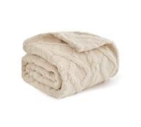 MIULEE Manta para Perros 40x60 cm Tejido de Vellón Suave y Lindo Cubierta de Cama Cálida Manta Lavable para Dormir para Perros Gatos Conejillo de Indias Anaimals Beige
