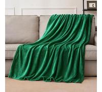 MIULEE Mantas para Sofá de Franela para Sófas Mantilla de Franela para Siesta Súper Suave Manta para Cama Ligera y Cálida Felpa para Mascota Cama Habitacion Dormitorio 150x200cm Verde Oscuro