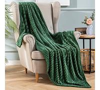 MIULEE Mantas para Sofa Manta Termica Terciopelo Mantilla Felpa para Cama Mantas Polar Suave y Cálida para Bebe Perro Mascota Habitacion Dormitorio 1 Pieza 150x200 cm Verde Oscuro