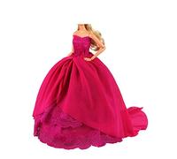 Miunana 1 Princesa Elegante Vestido de Noche Novia Vestir Boda Ropa de Fiesta para 11.5 Pulgadas 28-30 CM Muñeca
