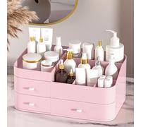 MIUOPUR Organizador de maquillaje para tocador, color rosa grande