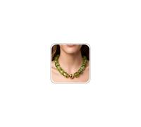 MIUSISHIYU Collares gruesos para mujer, gargantilla de resina acrílica cuadrada colorida y moderna, ligera, bohemia, para verano, playa, vacaciones, Standard size, Epoxi, Sin piedras preciosas