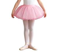 Miutii Falda Ballet Niños Ropa Baile Bailarina Traje De Actuación En Escena Gimnasia Competiciones Punto Rosa 6-8 años