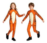 Miutii Niña Leoards Tigre Traje Cuerpo Entero Jumpsuit De Manga Larga Unitards Estampados Body 3d Obra Teatro Naranja 5-6 años