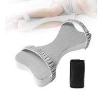 MIUUIPI Almohada de espuma viscoelástica, almohada ortopédica extra grande para rodillas para dormir de lado, para aliviar el dolor de cadera y espalda, almohada grande entre las piernas (gris)