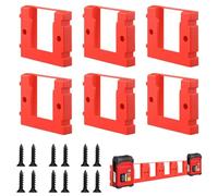 MIUUIPI Soporte para batería Einhell Power X-Change incluye tornillos, 6 unidades de soporte para batería, soporte de pared, soporte de almacenamiento compatible con Einhell PXC