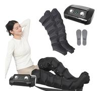 Miuxe Botas de presoterapia piernas y Abdomen, Maquina presoterapia para casa Abdomen y piernas | Aparato de presoterapia Profesional Cuerpo Completo 6 camaras | 8 Intensidades Masajeador De Piernas