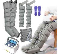 Miuxe Botas Presoterapia Piernas Y Abdomen | Aparato Botas De Presoterapia para Casa Piernas Y Abdomen | Maquina De Presoterapia Profesional Cuerpo Completo Masajeador Pierna 6 Camaras