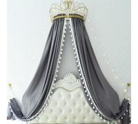 Miuxe Dosel De Cama para Niñas, Dosel De Cama De Princesa, Mosquitera, Decoración De Sala De Juegos, Corona De Metal, Cortinas De Red, Juego De Bebé, Castillo De Ensueño