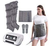 Miuxe Equipo De Presoterapia Pies Piernas Y Abdomen Casa, Maquina para Presoterapia para Casa 4 6 8 Camaras Botas De Compresión para Piernas, Maquina Presoterapia Profesional