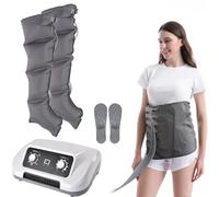 Miuxe Equipo De Presoterapia Pies Piernas Y Abdomen Casa, Maquina para Presoterapia para Casa 4 6 8 Camaras Botas De Compresión para Piernas, Maquina Presoterapia Profesional