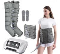 Miuxe Equipo De Presoterapia Pies Piernas Y Abdomen Casa, Maquina para Presoterapia para Casa 4 6 8 Camaras Botas De Compresión para Piernas, Maquina Presoterapia Profesional