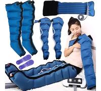 Miuxe Presoterapia Profesional para Casa, Botas Presoterapia Piernas Y Abdomen Brazo Completo con 8 Intensidades & Temporización, Masajeador Piernas, Maquina Presoterapia Piernas 6 Cámaras De Aire