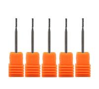 MIUYTRN 5 unids/lote boquilla de carburo brocas eléctricas for uñas cortador de molino for máquina de manicura herramientas de limpieza de cutículas cuicui(5PCS-01)