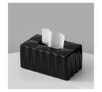 MIUYTRN Caja de pañuelos faciales geométrica, decoración, servilleta, Soporte de Papel, Funda for el hogar y el Coche cuicui(Schwarz)