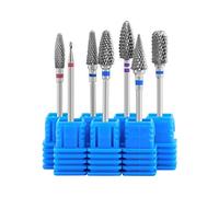 MIUYTRN Juego de brocas de carburo for uñas, cortadores de cerámica for máquina de manicura, cortador de cutículas for juego de manicura, fresa, accesorios for uñas cuicui(WG-7PCS)