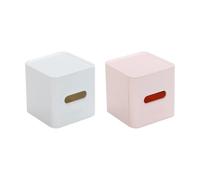 MIUYTRN Organizador de escritorio, soporte for pañuelos faciales for el salón del hogar del coche cuicui(Bianco)