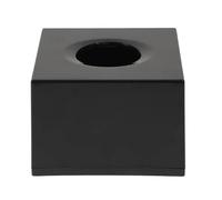 MIUYTRN Soporte cuadrado for caja de pañuelos, caja dispensadora de pañuelos for baño, encimera de tocador (negro) cuicui