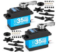 Miuzei Servo RC Servo 35 kg 270 ° Digital Servomotor impermeable metal engranaje para coche modelismo coche 1/10 1/8 Robot brazo avión 8,4 V alta velocidad Torque servo+motor servo de dirección