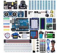 Miuzei Starter SetCompatible con Arduino Kit con Tutoría en Español, Breadboard, Servo, 9V 1A Power Supply, sensors, Leds para R3 Electronica Kit