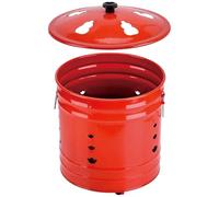 mivceklw Bote de papel con tapa, barriles de combustión para exterior mango ergonómico | Cubeta quemador a prueba de chispas para jardín, patio, playa, porche, balcón, terraza interior