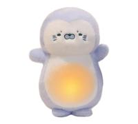 mivceklw Breathing Plush Toy, Penguin Stuffed Doll, Soothing Sleep Companion, Gentle Rhythmic Motion Soft Cuddly Texture for Bedtime, Nursery, Travel, Kids, 11.81 Inches