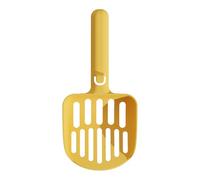 mivceklw Cat Litter Scoop, Pet Waste Shovel, Poop Cleaner Tool, Ergonomic Non-Stick Handle, Stylish Durable Design, Ideal for Multi-Cat Homes and Training, 11.8x25x3.6cm Gray Yellow