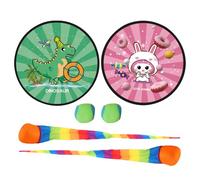 mivceklw Catch Ball Game, Colorful Outdoor Toss Toy, Parent Child Game with Sturdy and Lightweight Build for Kids and Parents to Enjoy Interactive Outdoor Play, 1 Set