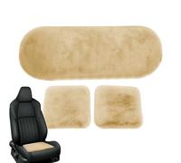 mivceklw Cojín para Asiento De Coche | 3 Piezas Cubierta Térmica para La Parte Delantera Y Trasera | Cojín para Asiento del Conductor | para Vehículos Invierno Navidad Viaje Largo Comodidad Al