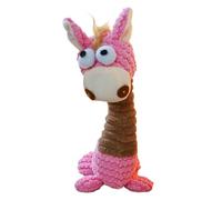 mivceklw Cute Giraffe Plush Toy, Squeaky Stuffed Animal Dog Toy, Interactive Dog Chew Toy for Boredom, Giraffe Dog Chew Toys 8.66x4.72x2.36 Inches for Dogs Relieving Boredom, Indoor and Outdoor