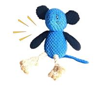 mivceklw Dog Squeaky Toys, Dog Chew Toy, Puppy Teething Toys, Crinkle Sound, Great for Teethings Puppies Adorable for Indoor Play and Outdoor Fetch, 26.5x19x8cm Pink Blue Yellow