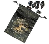 mivceklw - Estuche de almacenamiento para tarjetas de tarot (terciopelo para juego de tarot), diseño gótico vintage para adivinación, amor, joyería, lectura de Halloween