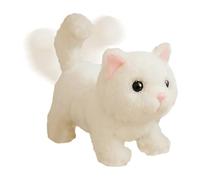 mivceklw Gatito Robot Realista - Muñeco De Peluche Interactivo para Gatos | Se Comporta como Un Gatito Real: Camina, Mueve La Cola Y Maúlla; Mascota Compañera Realista para Guardería, Hogar Y Viajes