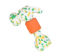 mivceklw Hammer Dog Chew Toy, Tough Rubber Dog Toys, Rubber Puppy Teething Toys, Chew Resistant Boredom Buster Pet Toys 5.83x4.13x2.17 for Dogs Boredom and Enrichment (Multicolor)