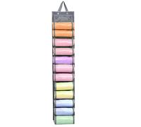 mivceklw Legging Storage Bag, Hangable Gym Clothes Organizer, Double Sided Space Saver Bags, Over The Door Legging Storage, 24 Pockets Shirt Storage for Closet, Bedroom, Leggings, Clothes