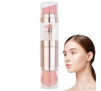 mivceklw Makeup Brush Set, 5 en 1 Travel Beauty Tools, Eyebrow Brush, Soft Bristles, Foundation Powder Applicator, Eyeshadow Brushes for Face and Cheek, 1.06 x 1.06 x 5.28 in