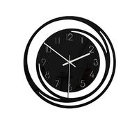 mivceklw Non Ticking Wall Clock, Modern Wall Clocks for Living Room, Silent Acrylic Clock 11.02 Inches, Round Easy to Read Wall Clocks 11.02x11.02 for Living Room, Home Walls Art Decors (Black)