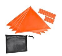 mivceklw Orange Signal Panel, Waterproof High Visibility Safety Flags, Magnetic Reflective Warning Patch Kit Lightweight Storage Bag Included for Trucks Outdoor Adventures Night Riding Use