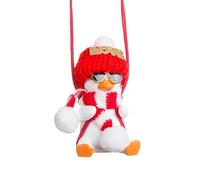 mivceklw Rear View Mirror Accessories - Cute Funny Christmas Duck Charm Car Ornament | Car Mirror Decoration for Sedan, Truck, SUV, Women, Men, Dad, Birthday, Holiday, Travel, Commuting