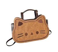 mivceklw Shoulder Bag Leather - Cat Handbag Purse with Cute Design | Large Capacity Sling Tote with Adjustable Strap Stylish Bag for Work, Shopping, Trave or Daily Use, 14.96x9.84 x 4.33in