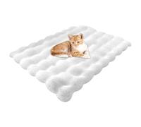 Mivceklw Sleek Good Design Cat Bed, Sturdy Dog Sleeping Mat, Pet Warming Mat, Decorative Washable Cat Bed 60 x 40 cm for Home, Interior, Outdoor, Living Room, Bed Room, White, Gray, color caqui