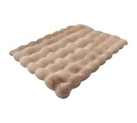 Mivceklw Sleek Good Design Cat Bed, Sturdy Dog Sleeping Mat, Pet Warming Mat, Decorative Washable Cat Bed 60 x 40 cm for Home, Interior, Outdoor, Living Room, Bed Room, White, Gray, color caqui