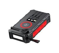 mivceklw Solar Powerbank, Phone Charger with Flashlight, Built-In SOS Alarm and Compass, Waterproof Shockproof Design, Outdoor Power Bank for Camping Travel Hiking Emergencies Use 6.54x3.35x1.38in