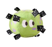 Mivceklw Squeaky Dog Ball, Plush Football Ball, Puppy Chewing Ball, Puppy Chewing Toy Ball, Large Squeaky Dog Toy, Plush Soccer Ball Dog Toy with Squeaker and Straps for Large Dogs