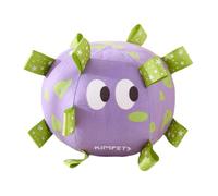 Mivceklw Squeaky Dog Ball, Plush Football Ball, Puppy Chewing Ball, Puppy Chewing Toy Ball, Large Squeaky Dog Toy, Plush Soccer Ball Dog Toy with Squeaker and Straps for Large Dogs