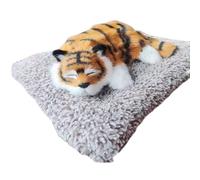 mivceklw Tiger Car Ornament, Realistic Carbon-Stuffed Decor, Reusable Air Freshener Function, Compact Design for, Computer Desk, Bedroom, Closet Odor Control Use 6.3x4.72in
