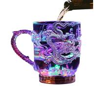 mivceklw Vasos brillantes, taza de té activada por agua, divertida taza de café acrílica que cambia de color, vasos para bar, hogar, fiesta, Halloween, boda, vino, Navidad