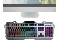 mivceklw Wired Keyboard, 104 Keys Keyboard, Laptop Keyboard, Backlit Keyboard, Light Up Keyboard, Keyboard, Work Keyboard, Quick Response Keyboard, Accurate Positioning, Typing Keyboard,