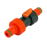 MIVOS Acoplamiento de Manguera para Conectar 2 Mangueras con Acoplamientos Rápidos Montados - Conector de Manguera de Jardín con Válvula Reguladora